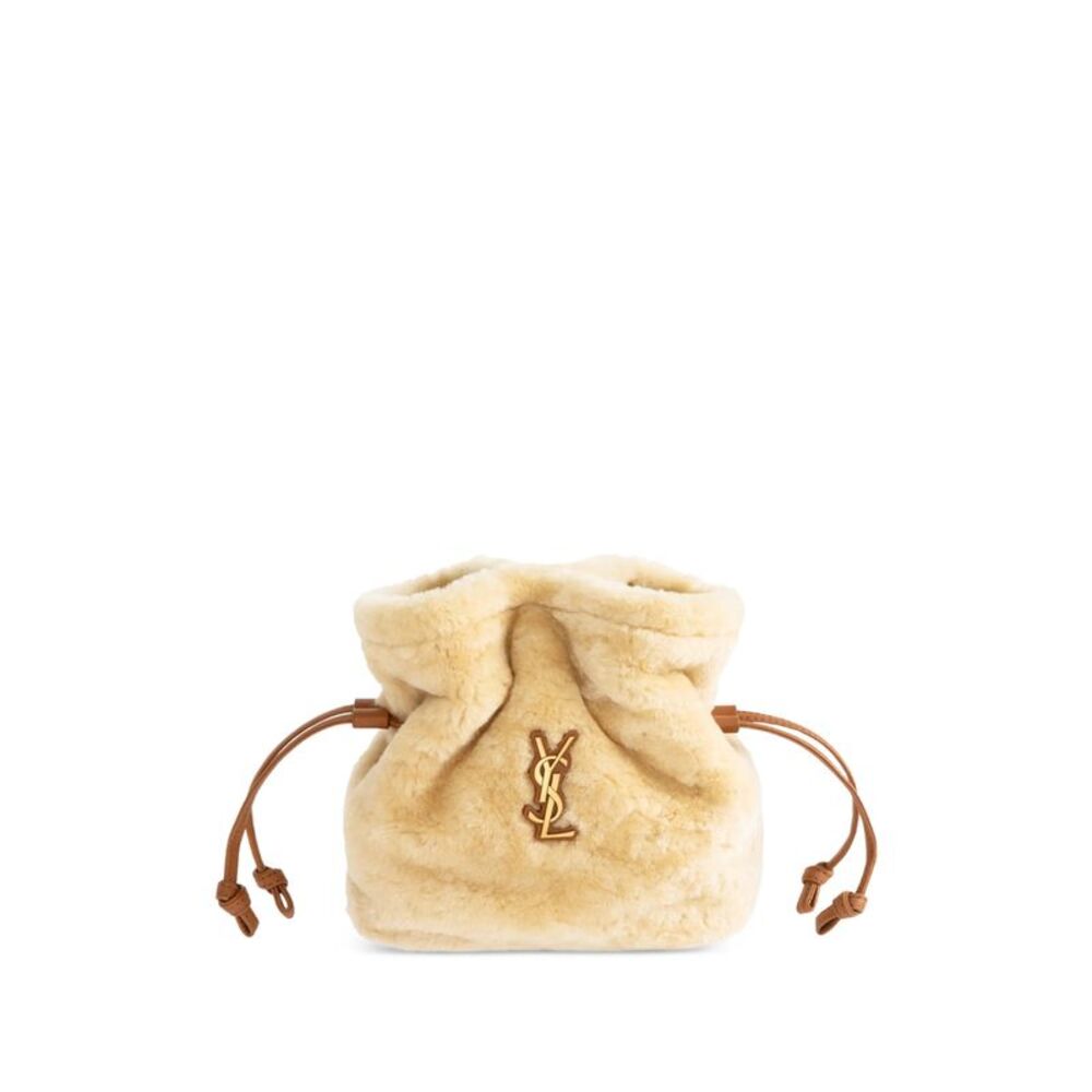 Saint Laurent Neutrals Clutch Bags Women